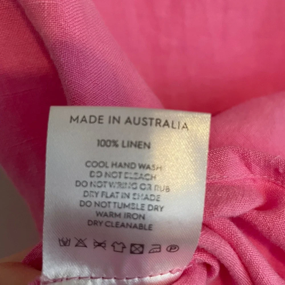 Natalie Rolt Bellini skirt linen pink 1‎ resortwear bridal vacation feminine - Picture 6 of 6